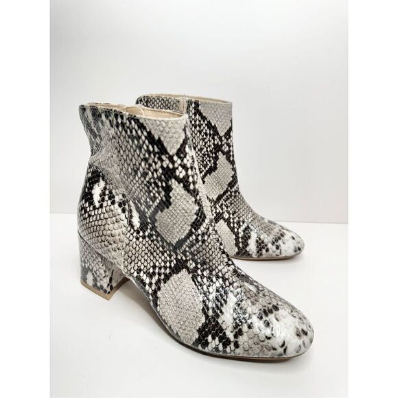 Chinese Laundry Boots Size 6 Daria Snakeskin Embossed Ankle Booties NEW - Picture 1 of 8